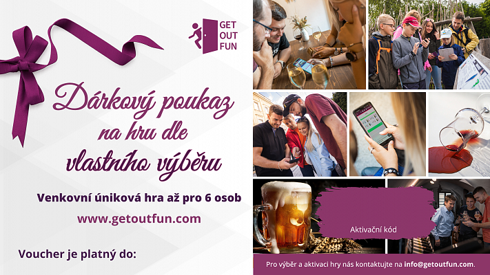 Get Out Fun - Univerzální dárkový poukaz